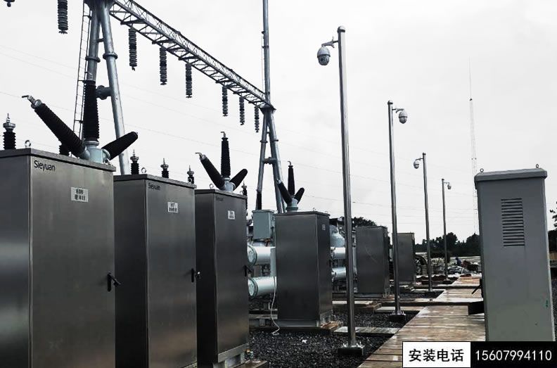 萍乡跑马坪220千伏变电站改造工程智能安防监控、综合布线、电力光纤施工(图2)